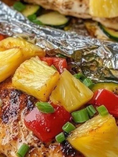 Pineapple Chicken Foil Packet