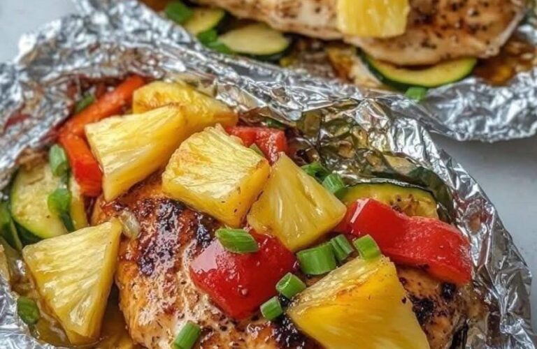 Pineapple Chicken Foil Packet